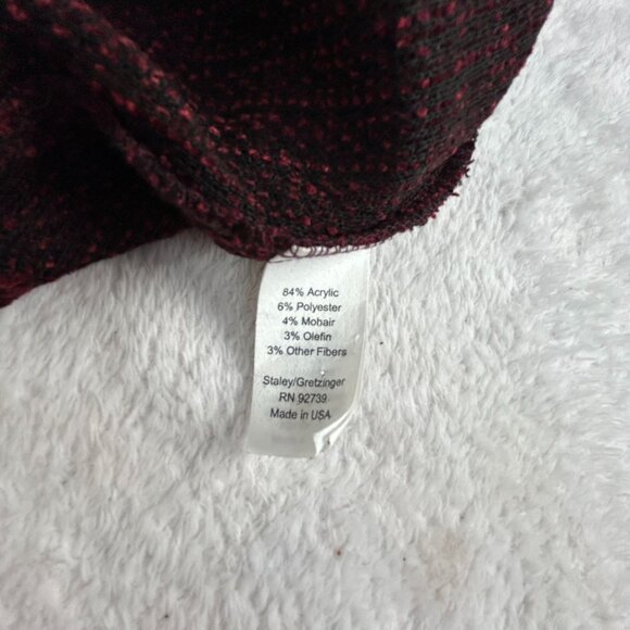 Staley Gretzinger Women Patchwork Cardigan Jacket Purple Textured Art to Wear XL - Picture 4 of 9